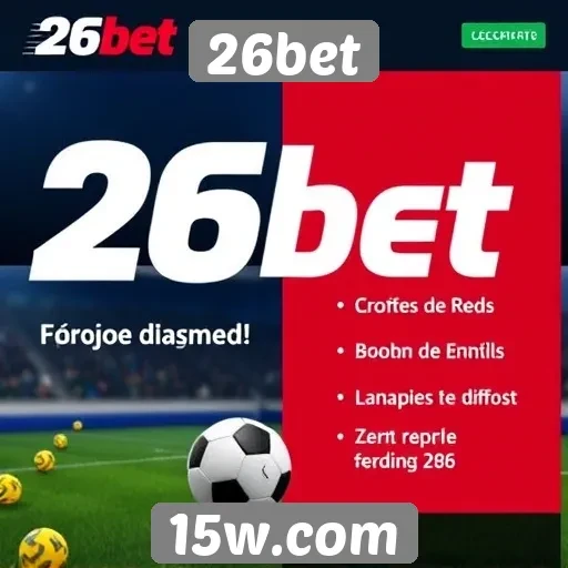 Promoções e bônus oferecidos pelo 26bet